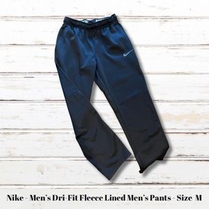 Men’s Nike Therma Dri-Fit Fleece Lined Training Pants Black 800191-010 sz M